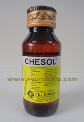 J & J Dechane, CHESOL, 50ml, Muscular Aches, pains